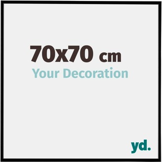 Fotolijst 70x70 cm - Zwart Mat - Kunststof - Evry