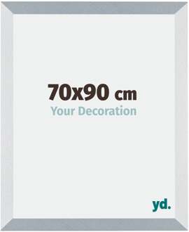 Fotolijst 70x90 cm - Aluminium - Geborsteld - MDF - Mura Aluminium Geborsteld