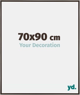 Fotolijst 70x90 cm - Antraciet - Kunststof - Evry