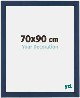 Fotolijst 70x90 cm - Donkerblauw Geveegd - MDF - Mura