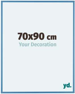 Fotolijst 70x90 cm - Staal Blauw - Aluminium - Kent
