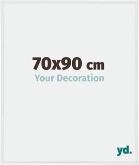 Fotolijst 70x90 cm - Wit Hoogglans - Kunststof - Annecy