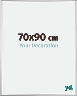 Fotolijst 70x90 cm - Zilver Glanzend - Aluminium - Austin