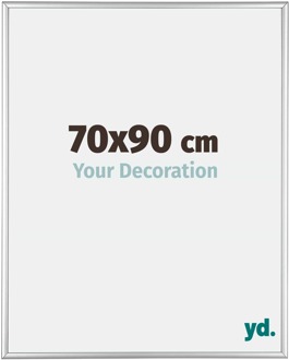 Fotolijst 70x90 cm - Zilver Hoogglans - Aluminium - Kent