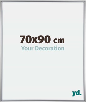 Fotolijst 70x90 cm - Zilver Hoogglans - Kunststof - Annecy