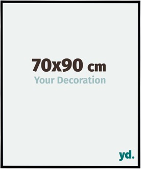 Fotolijst 70x90 cm - Zwart Mat - Kunststof - Evry