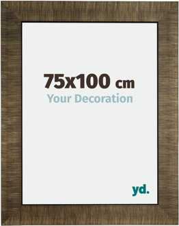 Fotolijst 75x100 cm - Champagne Geborsteld - Hout - Leeds