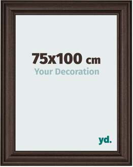 Fotolijst 75x100 cm - Eiken Donker - MDF - Lazio