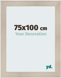 Fotolijst 75x100 cm - Eiken Licht - MDF - Pisa