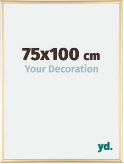 Fotolijst 75x100 cm - Goud Glans - Aluminium - Austin