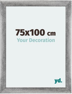 Fotolijst 75x100 cm - Grijs Geveegd - MDF - Mura