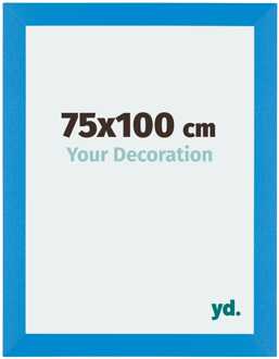 Fotolijst 75x100 cm - Helder Blauw - MDF - Mura