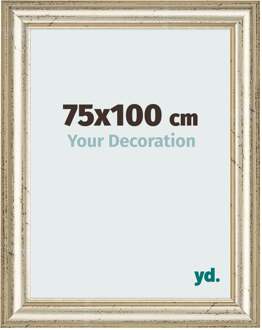 Fotolijst 75x100 cm - Metaalglans - MDF - Lazio