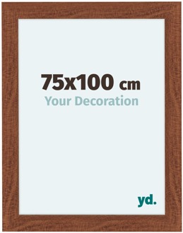 Fotolijst 75x100 cm - Walnoot - MDF - Como