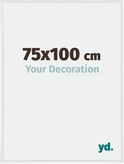 Fotolijst 75x100 cm - Wit Hoogglans - Kunststof - Annecy