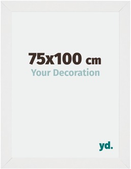Fotolijst 75x100 cm - Wit Hoogglans - MDF - Mura