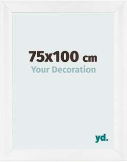 Fotolijst 75x100 cm - Wit Hoogglans - MDF - Pisa
