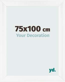 Fotolijst 75x100 cm - Wit Mat - MDF - Pisa