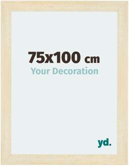 Fotolijst 75x100 cm - Zand Geveegd - MDF - Mura