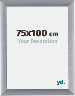 Fotolijst 75x100 cm - Zilver Geborsteld - Aluminium - Tucson