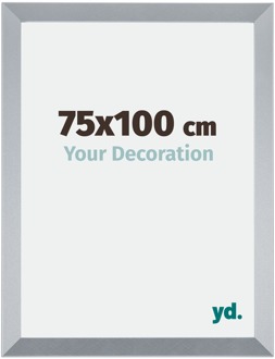 Fotolijst 75x100 cm - Zilver Glans - MDF - Catania
