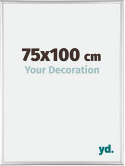 Fotolijst 75x100 cm - Zilver Glanzend - Aluminium - Austin