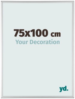 Fotolijst 75x100 cm - Zilver Mat - Aluminium - Austin
