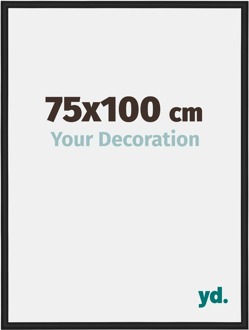 Fotolijst 75x100 cm - Zwart Mat - Aluminium - New York