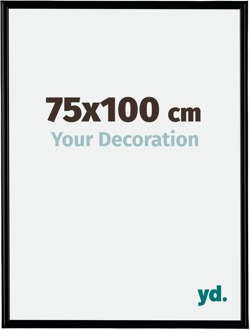 Fotolijst 75x100 cm - Zwart Mat - Kunststof - Bordeaux