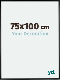 Fotolijst 75x100 cm - Zwart Mat - Kunststof - Evry