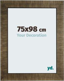 Fotolijst 75x98 cm - Champagne Geborsteld - Hout - Leeds