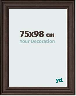 Fotolijst 75x98 cm - Eiken Donker - MDF - Lazio