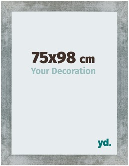 Fotolijst 75x98 cm - IJzer Geveegd - MDF - Mura