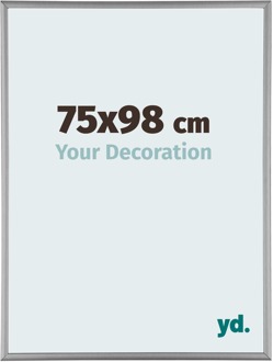 Fotolijst 75x98 cm - Platina - Aluminium - Kent