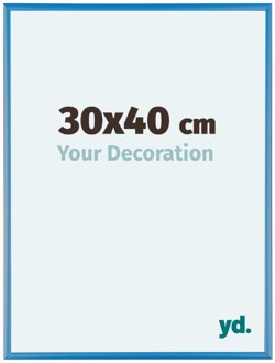 Fotolijst 75x98 cm - Staal Blauw - Aluminium - Austin