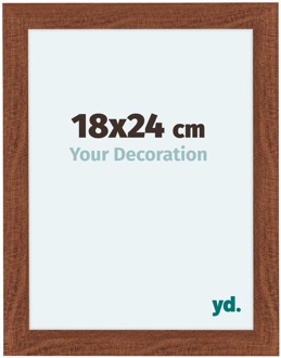 Fotolijst 75x98 cm - Walnoot - MDF - Como