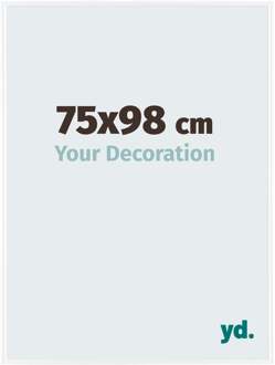Fotolijst 75x98 cm - Wit Hoogglans - Kunststof - Evry
