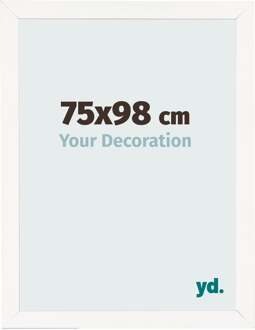 Fotolijst 75x98 cm - Wit Hoogglans - MDF - Bologna