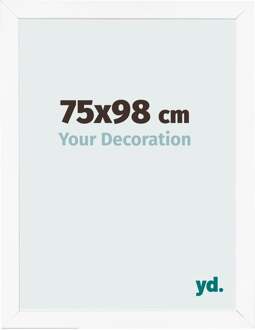 Fotolijst 75x98 cm - Wit Mat - MDF - Bologna