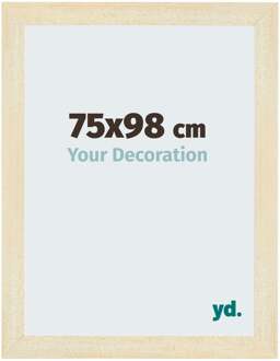 Fotolijst 75x98 cm - Zand Geveegd - MDF - Mura