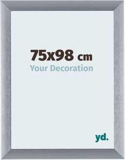 Fotolijst 75x98 cm - Zilver Geborsteld - Aluminium - Tucson
