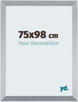 Fotolijst 75x98 cm - Zilver Glans - MDF - Catania