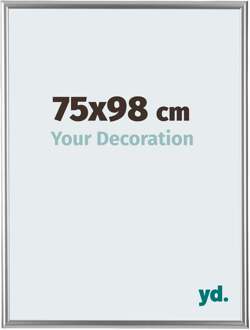 Fotolijst 75x98 cm - Zilver - Kunststof - Bordeaux