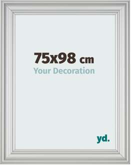 Fotolijst 75x98 cm - Zilver Mat - MDF - Lazio