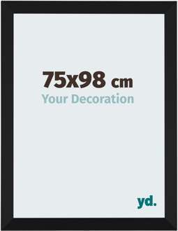 Fotolijst 75x98 cm - Zwart Mat - MDF - Catania