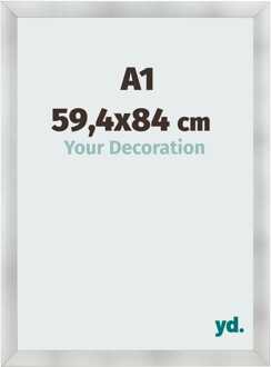 Fotolijst A1 - 59,4x84 cm - Aluminium Geborsteld - MDF - Pisa - 59.4x84 cm