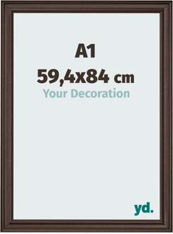 Fotolijst A1 - 59,4x84 cm - Eiken Donker - MDF - Lazio - 59.4x84 cm