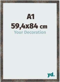 Fotolijst A1 - 59,4x84 cm - Geoxideerd Metaal - MDF - Bologna - 59.4x84 cm