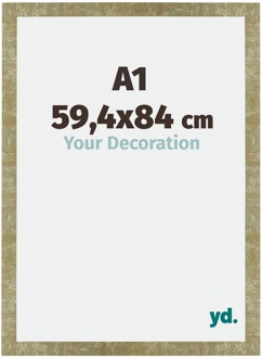 Fotolijst A1 - 59,4x84 cm - Goud Antiek - MDF - Mura - 59.4x84 cm