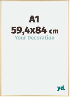 Fotolijst A1 - 59,4x84 cm - Goud Glans - Aluminium - Austin - 59.4x84 cm